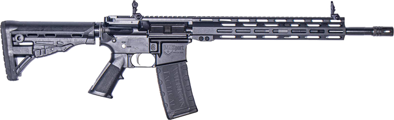 ATI Milsport Forged Aluminum AR Rifle - Black | 5.56 NATO | 16" Barrel | 13" M-LOK Rail