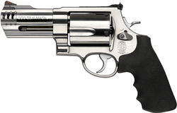 S&W 500 500SW 4in. AS 5-SHOT - STAINLESS STEEL RUBBER-img-0
