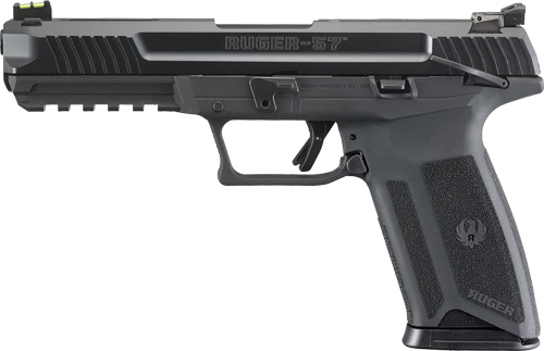 Ruger 57 5.7x28mm 4.94" Pistol (10rd, Fiber Optic/Adjustable)