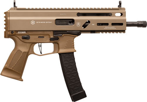 Grand Power Stribog SP9A1 Pistol - FDE | 9MM | 8" Threaded Barrel | 30RD