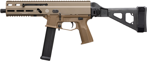 Grand Power Stribog SP45A3 .45 ACP 8" Sub Pistol with SBT Brace (FDE)
