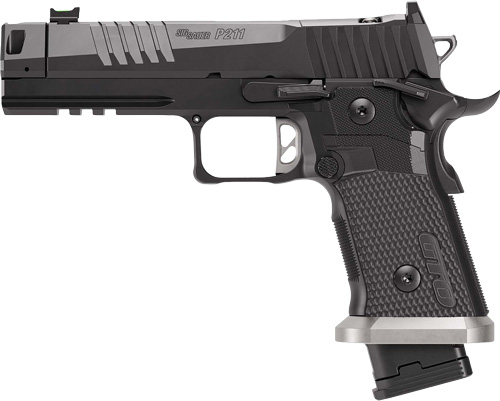 SIG Sauer P211-GTO Handgun 9MM Luger 21(2)&23(1)rd Magazines 4.4" Compensated Barrel Optic Ready SAO