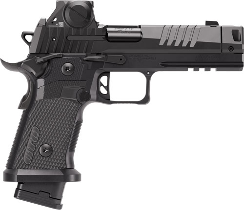 SIG Sauer P211-GTO Blackout Handgun 9MM Luger 21(2)&23(1)rd Magazines 4.4" Compensated Barrel with Romeox SAO