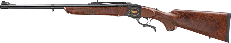 Ruger No. 1 25th Anniversary .375 Ruger 22" Blue High Grade Walnut Stock with Patriotic Engraving 21364