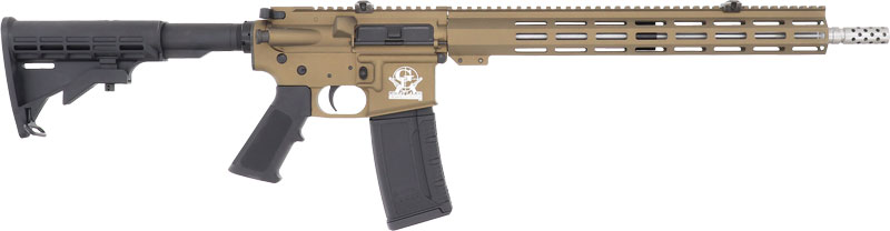 GLFA AR-15 Rifle .223 Wylde 30RD Magazine 16" Stainless Steel Barrel Bronze Frame