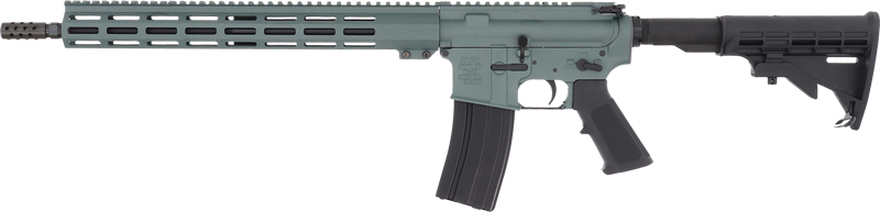 GLFA AR15 Rifle 223 Wylde - 16" NIT BBL Charcoal Green