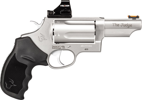 Taurus Judge Toro SS Handgun .45 Colt/.410 GA 2.5" Chamber 5RD Capacity 3" Barrel Stainless Steel with Black Grips