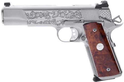 Wilson 250TH 1911 FS 45ACP 5" - Laser Engraved Frame Stainless