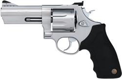 Taurus 608 Large Frame Revolver, 4" Barrel, .357 Mag/.38 Spl +P, 8-Round, Matte Stainless Steel, Rubber Grip, 44oz Weight - Taurus - Best Price $629.00