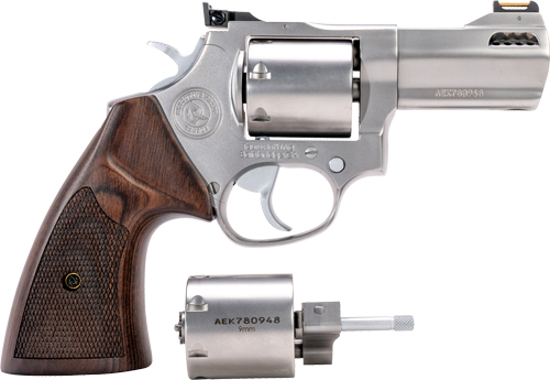 Taurus 692 Executive Grade Handgun .357 MAG/.38 Spl /9MM Luger 5RD Capacity(2 Cylinders) 3" Barrel Stainless Steel Frame