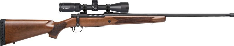 Mossberg Patriot Walnut Vortex Rifle 7MM PRC 3RD Capacity 24'' Threaded Barrel Walnut Stock Vortex Crossfire II 3-9X40MM
