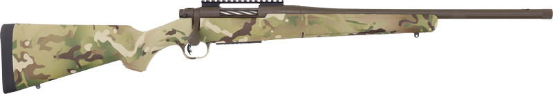 Mossberg Patriot Rifle 300 Win MAG 3RD Capacity 20'' Threaded Cerakote Patriot Brown Rifle/Multicam Stock