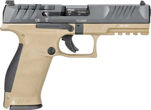 Walther PDP Full Size Optic Ready 9mm 4.5" Two-Tone Tan 18+1