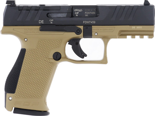 Walther PDP Compact Optic Ready 9mm 4" 15rd Tan/Black