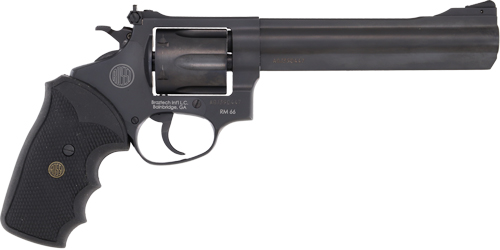 Rossi RM66 Revolver, 357 Magnum, Double Action, 6-Inch Blued Steel Barrel, Black Rubber Grip, 6-Round Capacity - Rossi - Best Price $415.79