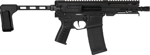 CMMG Dissent MK4 300BLK 30RD (1) Magazine 6.5IN Braced Pistol Armor Black