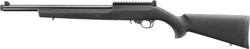 Ruger 10/22 22LR 16.12" Threaded Rifle (Hogue OverMolded, Ghost Ring Sights)