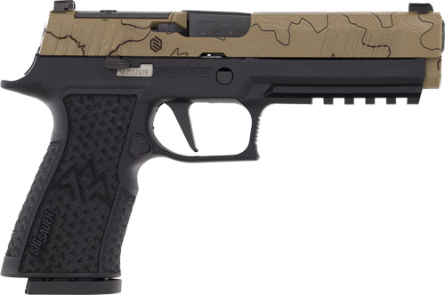 SIG Sauer P320-XTEN Endure Handgun 10MM Auto 15RD Magazines(3) 5" Barrel Topographic Pattern Slide