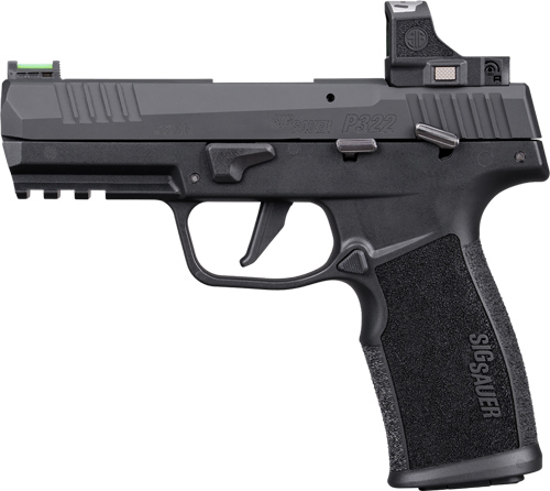 SIG P322 22LR 20RD (2) Magazines 4" Barrel Nitron Finish Adjustable Fiber Optic Sights & Romeo RS
