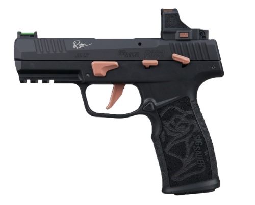 SIG Sauer P322 Rose Romeo RS Handgun .22 LR 20RD Magazines (3) 4" Barrel Black with Rose Savior Gun Bag