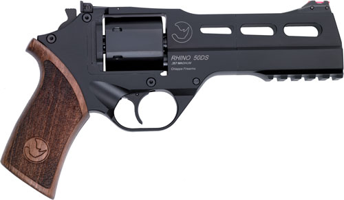 Chiappa Rhino 50DS 357MAG - 5" ADJ. Sight Black/Walnut.