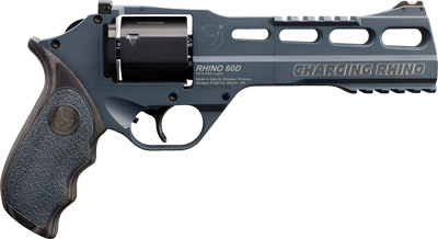 Chiappa Charging Rhino Gen II 60DS Handgun 9MM Luger 6RD Capacity 6" Barrel Slate Cerakote 3 Moon Clips