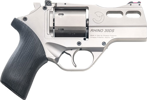 Chiappa Rhino 30DS Handgun 10MM 6RD Capacity 3" Barrel Nickel Black with 3 Moon Clips