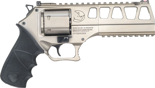 Chiappa Rhino 60DS Handgun .44 MAG 6RD Capacity 6" Barrel White Nickel