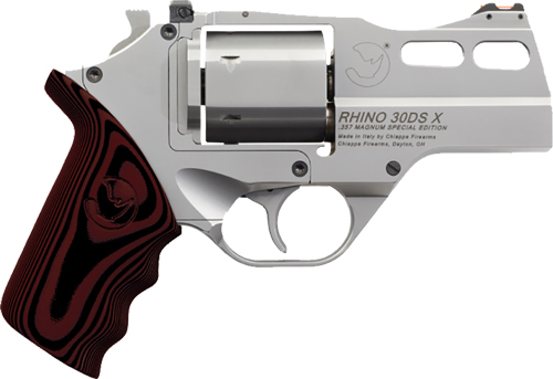Chiappa Rhino 30 DSX Revolver 357 Mag 3 in. Stainless w/FO Front Sight 6rd - Chiappa Firearms - 357 MAGNUM | 38 SPECIAL