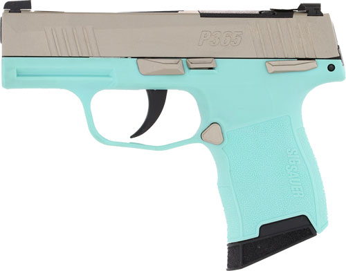 SIG Sauer P365 .380 ACP Pistol (Nickel / Robins Egg Blue Optic Ready)