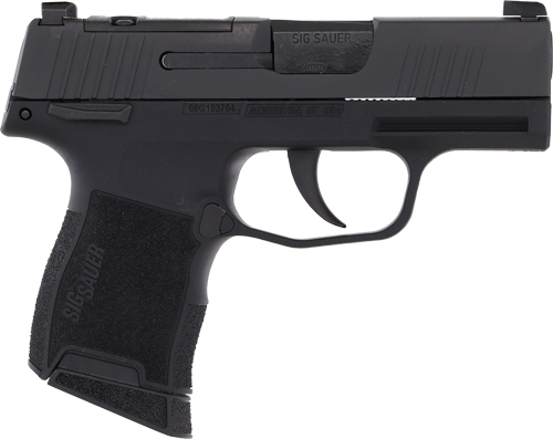 SIG Sauer P365 Handgun 9MM Luger 10RD Magazines (2) 3.1" Barrel Black Optic Ready MA Compliant