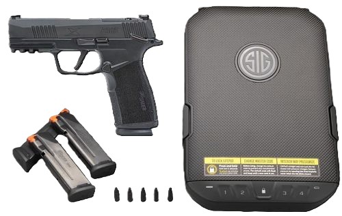 SIG Sauer P365 Xmacro Kit 9MM Luger 17RD Magazines(3) 3.7" Barrel Dummy Rounds Certificate for Lifepod