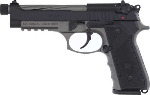 Girsan Regard MC X 9mm Pistol - Tungsten/Black 18rd Threaded Barrel