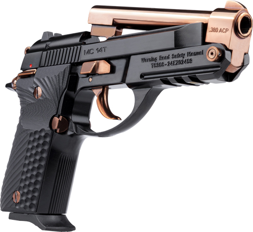 GIRSAN MC14T COLORWAY 380ACP - G10 13RDS ROSE GOLD/GLOSS BLK-img-0