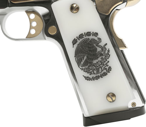 Girsan MC1911S Liberador II .45 ACP Chrome/Gold Engraved 8rd