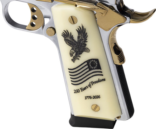 Girsan MC1911 250th Anniversary .45 ACP 5in Polished Chrome w/Gold Accents