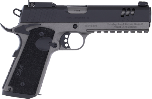 Girsan MC1911 Influencer X Handgun 9MM Luger 9RD Magazine 5" Barrel Two Tone Optic Ready