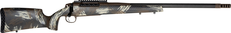 Weatherby 307 Alpine CT Rifle 22 Creedmoor 4RD Capacity 18'' Threaded Barrel W/2'' Brake Carbon Fiber W/ WYO Brown Sponge Pattern