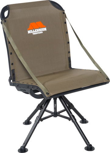 Millennium G400-00 Ground Blind Chair 360° Swivel Adjustable 4-Leg - Millennium for sale at TheGunDock