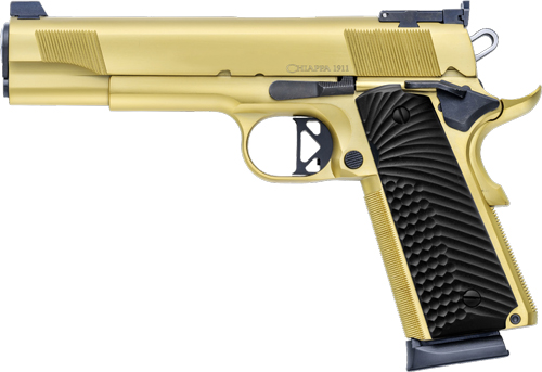 Chiappa 1911 Empire Handgun .45 ACP 8RD Magazines (2) 5" Barrel Gold with Black Grip