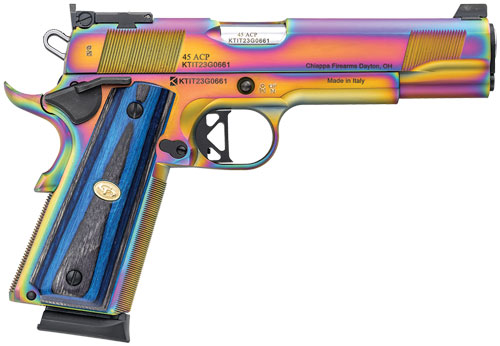 Chiappa 1911 Empire Grade Handgun .45 ACP 8RD Magazines (2) 5" Barrel Multi Color