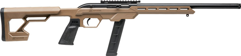 Savage Arms 64 Precision Rifle 22LR 20RD Magazine 16.5" Threaded Barrel FDE with Picatinny Rail