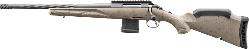 Ruger American Gen II Ranch Left-Handed Bolt-Action Rifle (FDE Splatter) 16.1in