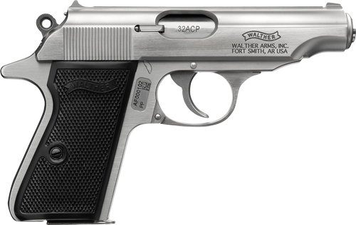 Walther PP Stainless Handgun .32 ACP 8rd
