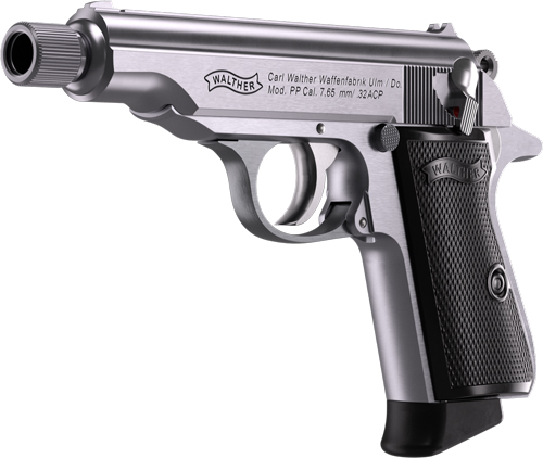Walther PP SD Pistol .32 ACP 3.9" Threaded Barrel