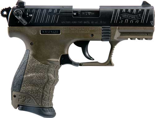 Walther P22 CA Compliant .22LR 3.42" Military Handgun (10rd)