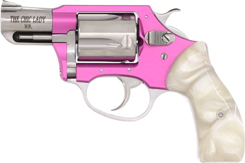 Charter Arms Chic Lady Handgun .38 Spl 5RD Capacity 2" Barrel Pink with Black Compact Grip