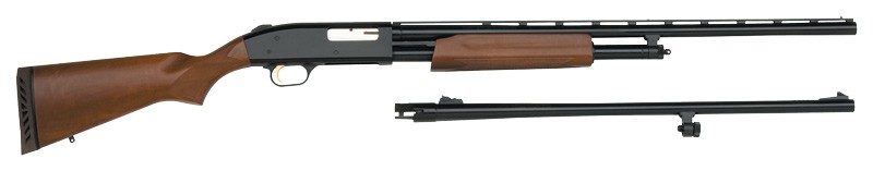 Mossberg 500 Combo 20GA 3" - 26"vr 24"rifled Blued Hardwood