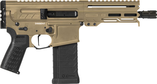 CMMG Pistol Dissent MK4 5.7X28 - MM 6.5" 32RD Coyote TAN