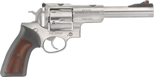 Ruger Super Redhawk 10MM - 7.5" as Stainless Hogue Tamer